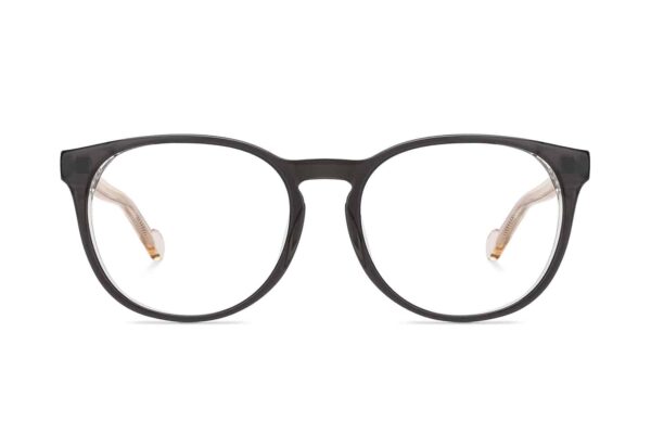 Black Full Rim Round Eyeglasses P133