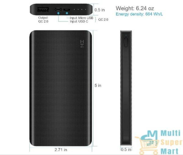 POWER BANK 10K 10,000 MAH PROTABLE CHARGER { MODEL :QB810} ZMI - Image 4